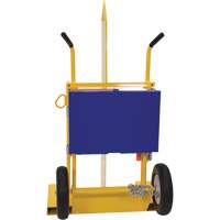 Welding Cylinder Torch Cart, Foam-Filled Wheels, 24" W x 19-1/2" L Base, 500 lbs. Equipment World