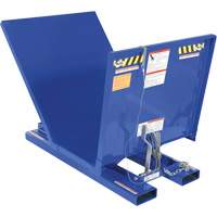 Open Sided Hopper, Steel, 1 cu.yd., Blue Equipment World