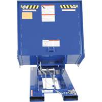 Open Sided Hopper, Steel, 1 cu.yd., Blue Equipment World