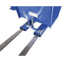 Open Sided Hopper, Steel, 1 cu.yd., Blue Equipment World