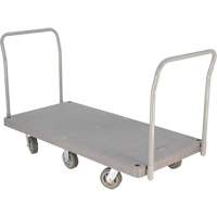 Heavy Duty Plastic Platform Truck, 60" L x 30" W, 3000 lbs. Cap., Polyurethane Wheels Equipment World