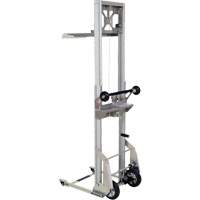 Appareil de levage portatif en aluminium, M&eacute;canisme Pompe au pied, Capacit&eacute; de 200 lb, Levage max de 61" Equipment World