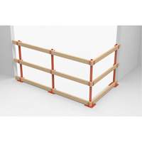 ProGuards Temporary Guard Rail Posts, 8" W x 39" H, Orange Equipment World