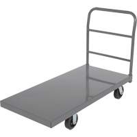 Platform Truck, 48" L x 24" W, 2000 lbs. Capacity, Rubber Casters Equipment World
