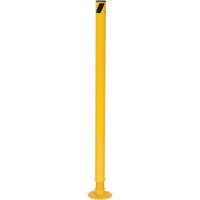 Borne de protection &agrave; ressort, Acier, 42" h x 2-1/8" la, Jaune Equipment World
