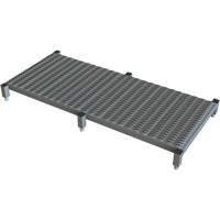 Adjustable Height One-Step Work Platform, 24" W x 59" D, 800 lbs. Capacity, All-Welded Equipment World