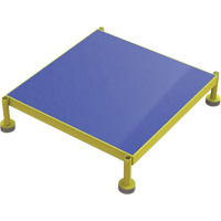 Adjustable Height One-Step Work Platform, 24" W x 24" D, 800 lbs. Capacity, All-Welded Equipment World