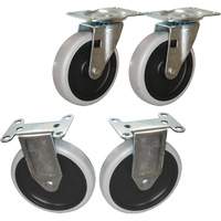 Flat Shelf Cart Caster Kit Equipment World