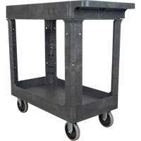 Chariot utilitaire pour l'entretien, 2 tiers, 16-1/2" x 32-1/2" x 34-1/2", Capacit&eacute; 550 lb Equipment World