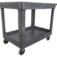 Chariot utilitaire pour l'entretien, 2 tiers, 24-5/8" x 32-1/2" x 40", Capacit&eacute; 550 lb Equipment World