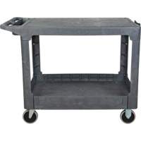 Chariot utilitaire pour l'entretien avec tablette plate, 2 tiers, 25-1/4" x 32-1/4" x 44", Capacit&eacute; 550 lb Equipment World