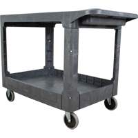 Chariot utilitaire pour l'entretien avec tablette plate, 2 tiers, 25-1/4" x 32-1/4" x 44", Capacit&eacute; 550 lb Equipment World