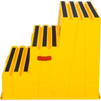 Industrial Step Stool, 3 Steps, 34-13/16" x 22-7/16" x 28-1/2" High Equipment World
