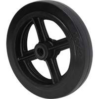 Mold-On Rubber Wheel, 10" (254 mm) Dia. x 2" (50.8 mm) W, 948 lbs. (430 kg) Capacity Equipment World