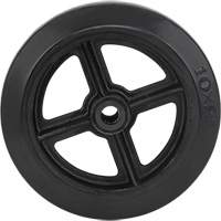 Mold-On Rubber Wheel, 10" (254 mm) Dia. x 2" (50.8 mm) W, 948 lbs. (430 kg) Capacity Equipment World