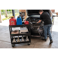 Tub Cart, 3 Tiers, 35-1/4" x 37-1/4" x 18", 375 lbs. Capacity Equipment World