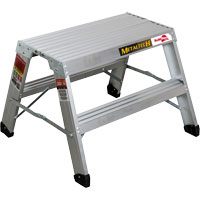 Portable Work-Stand Saw Horse, Aluminum Frame, 12-1/4" D x 24" H Equipment World