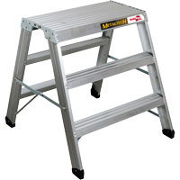 Portable Work-Stand Saw Horse, Aluminum Frame, 12-1/4" D x 36" H Equipment World