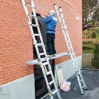 Telescoping Work Plank, 204" W x 12" D, 250 lbs. Capacity, Knocked Down Equipment World