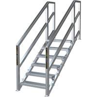 SmartStairs 6-10 Steps Modular Construction Stair System, 75" H Equipment World