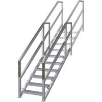 SmartStairs 6-10 Steps Modular Construction Stair System, 75" H Equipment World