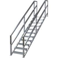 SmartStairs 11-16 Steps Modular Construction Stair System, 120" H Equipment World
