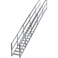 SmartStairs 17-21 Steps Modular Construction Stair System, 157-1/2" H Equipment World
