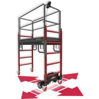 Complete Motorized Buildman 6' Baker Scaffold Kit, 31" D x 118-3/4" H Equipment World