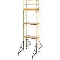 Complete 18' Drywall  Baker Scaffold Tower Set, 122" D x 236" H Equipment World