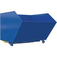 Heavy-Duty H-Style Bump & Dump Hopper, Steel, 1-1/2 cu.yd., Blue Equipment World
