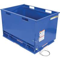 Drop Bottom Hopper, Steel, 1 cu.yd., Blue Equipment World