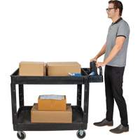 Chariot utilitaire, 2 tiers, 25-5/8" x 33-1/2" x 43-3/4", Capacit&eacute; 550 lb Equipment World