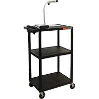 Electric Utility Cart, 3 Tiers, 24" x 42" x 18", 300 lbs. Capacity Equipment World