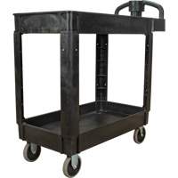 Chariot utilitaire, 2 tiers, 17-1/8" x 33-1/2" x 37-5/8", Capacit&eacute; 550 lb Equipment World