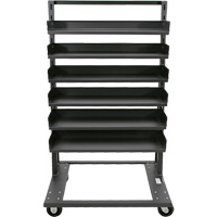Single-Sided Heavy Duty A-Frame Cart with 6 Trays, 38" x 25" x 63", 2500 lbs. Capacity Equipment World