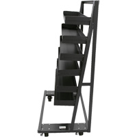 Single-Sided Heavy Duty A-Frame Cart with 6 Lipped Trays, 38" x 25" x 63", 2500 lbs. Capacity Equipment World