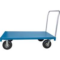 Heavy-Duty Platform Truck, 48" L x 24" W, 1200 lbs. Capacity, Flat Free Casters Equipment World
