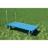 Heavy-Duty Platform Truck, 48" L x 24" W, 1200 lbs. Capacity, Flat Free Casters Equipment World