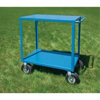 Outdoor Shelf Cart, 2 Tiers, 18" W x 39" H x 33" D, 1200 lbs. Capacity Equipment World
