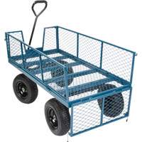 Wagon avec c&ocirc;t&eacute;s rabattables, 24" la x 48" la x Capacit&eacute; 800 lb Equipment World