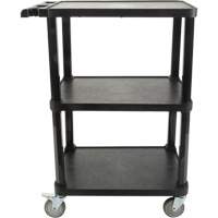 Chariot utilitaire avec tablette plate, 3 tiers, 18-1/8" x 37-3/8" x 27-3/4", Capacit&eacute; 330 lb Equipment World