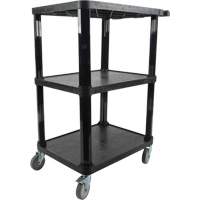 Chariot utilitaire avec tablette plate, 3 tiers, 18-1/8" x 37-3/8" x 27-3/4", Capacit&eacute; 330 lb Equipment World