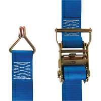 Heavy-Duty Utility Strap, J-Hook, 2" W x 20' L, 500 lbs. (227 kg) WLL Equipment World