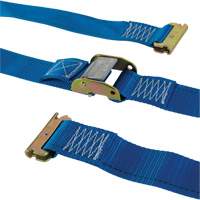 Ratchet Utility Strap, Cam Buckle, 2" W x 20' L, 835 lbs. (379 kg) WLL Equipment World