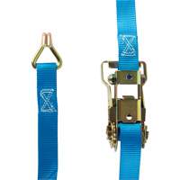 Ratchet Strap, J-Hook, 16' W x 1" L, 835 lbs. (379 kg) Working Load Limit Equipment World