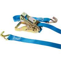 Ratchet Strap, J-Hook, 13' W x 1" L, 167 lbs. (76 kg) Working Load Limit Equipment World