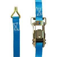 Ratchet Strap, J-Hook, 13' W x 1" L, 167 lbs. (76 kg) Working Load Limit Equipment World