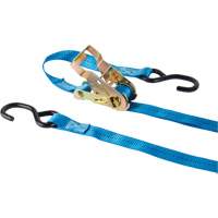 Ratchet Strap, J-Hook, 15' W x 1" L, 500 lbs. (227 kg) Working Load Limit Equipment World