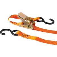 Tendeur d'arrimage &agrave; cliquet, Crochet en S, 12' , 1" , Charge d'utilisation max. 2200 lb (998 kg) Equipment World