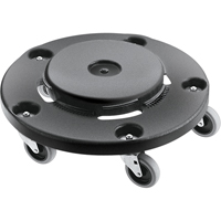 Brute&reg; Dolly, Polyethylene, Black, Fits: 20 - 55 US Gal. Equipment World